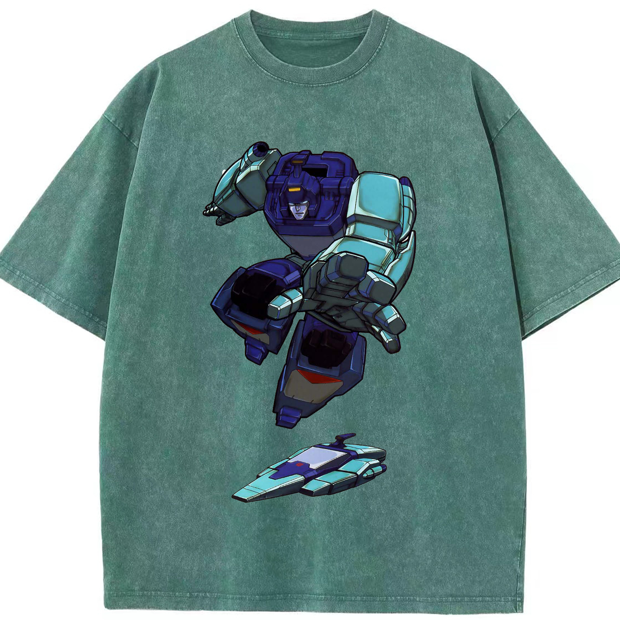 （画像用）  綿100% ヴィンテージ風 半袖Tシャツ（フロントプリント）